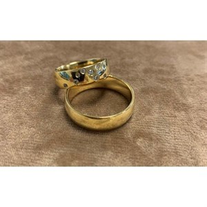 Ringe aus 14 Karat Weißgold - mit Schütze-Sternbild in Diamanten